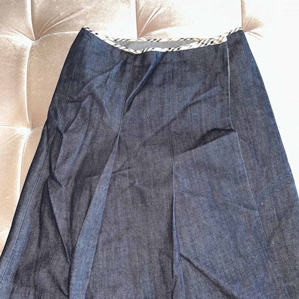 Burberry Dark Blue Denim Skirt